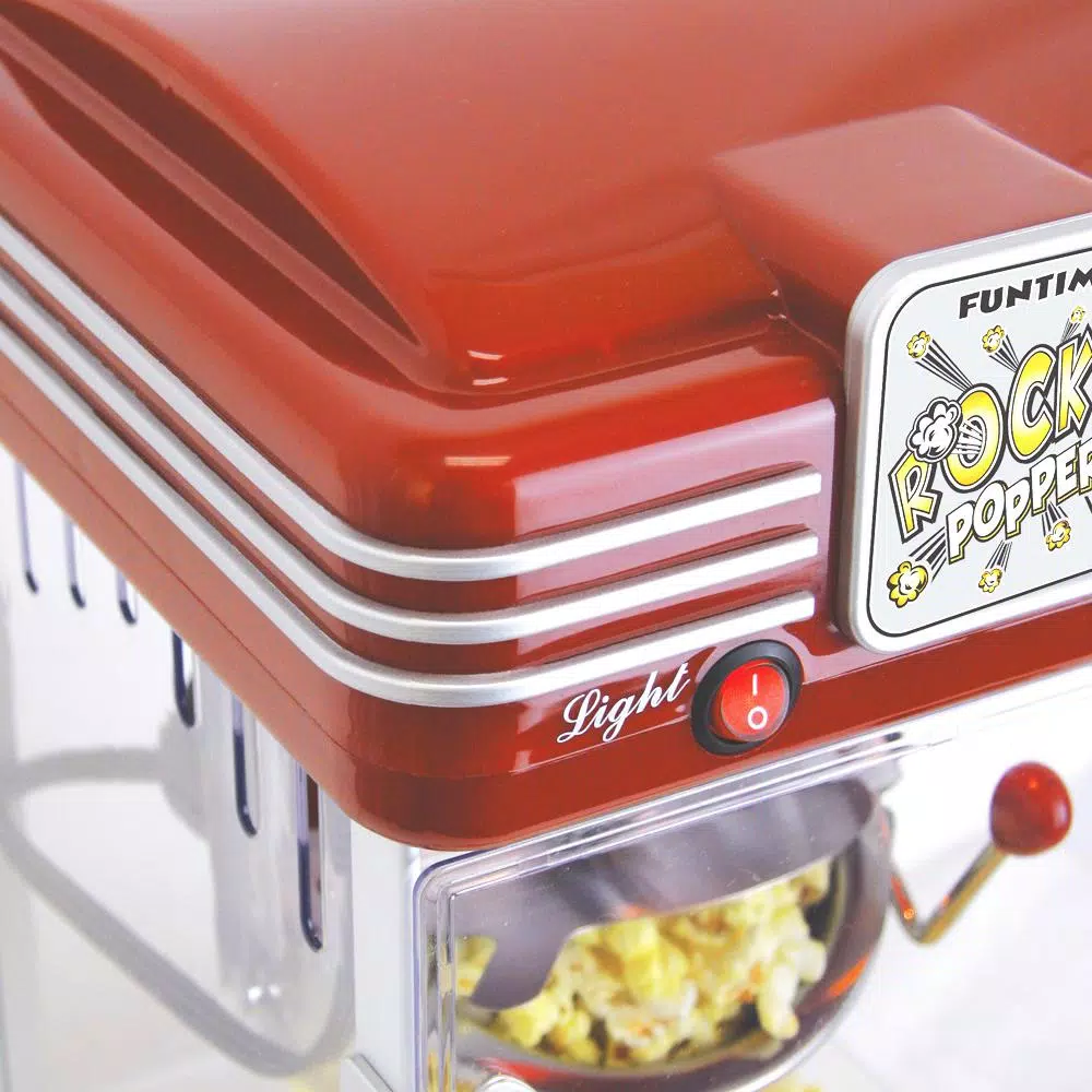 Funtime Rock'n Machine 2.5 oz. Red Countertop Hot Oil Popcorn Machine