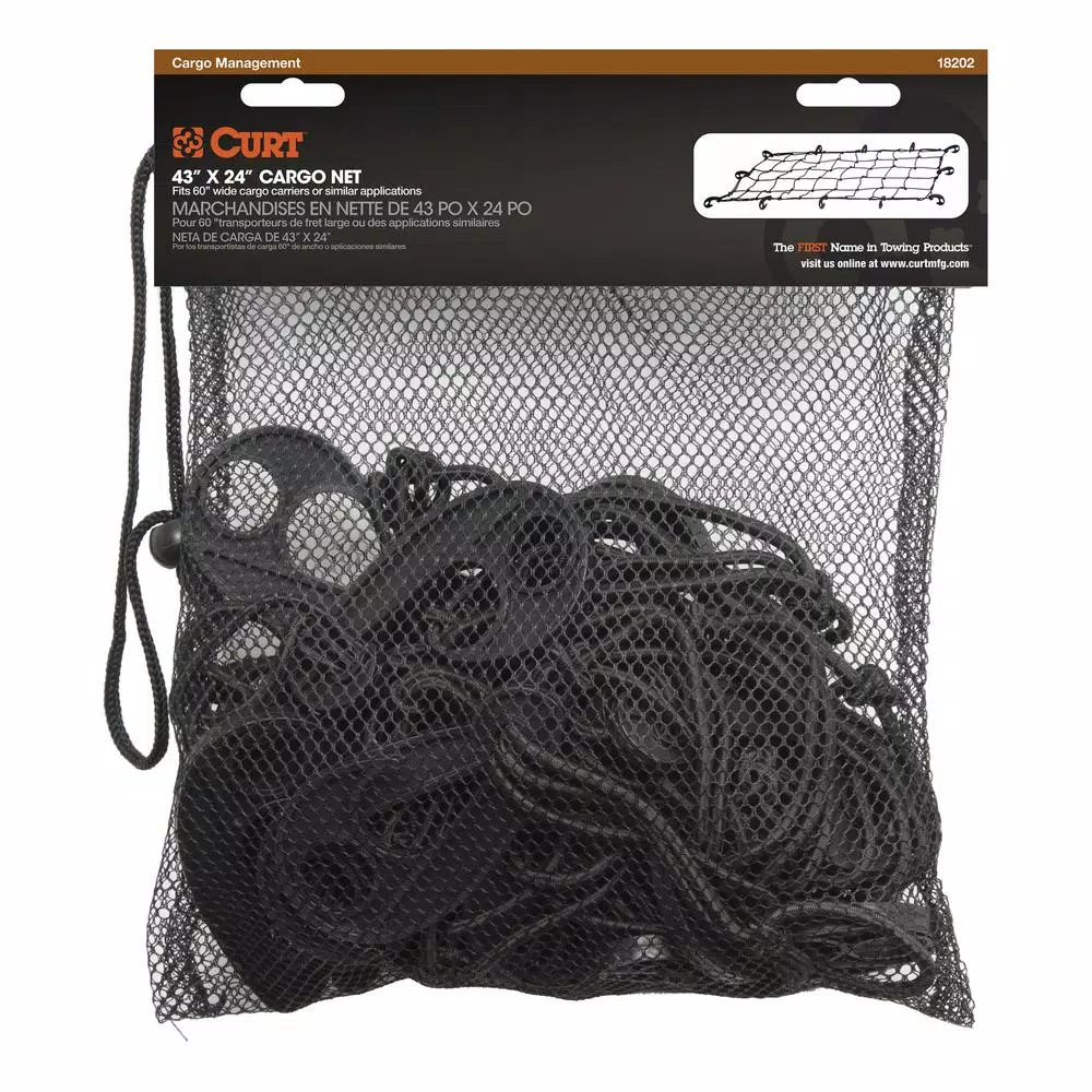 CURT 43" x 24" Cargo Net for Cargo Carriers up to 60" Wide