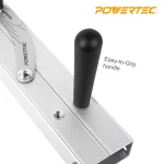 POWERTEC 24-Inch Aluminum Table Saw Taper Jig with Laser Etched Scale thumbnail 4