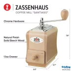 Zassenhaus Santiago Natural Beechwood Manual Coffee Mill thumbnail 5
