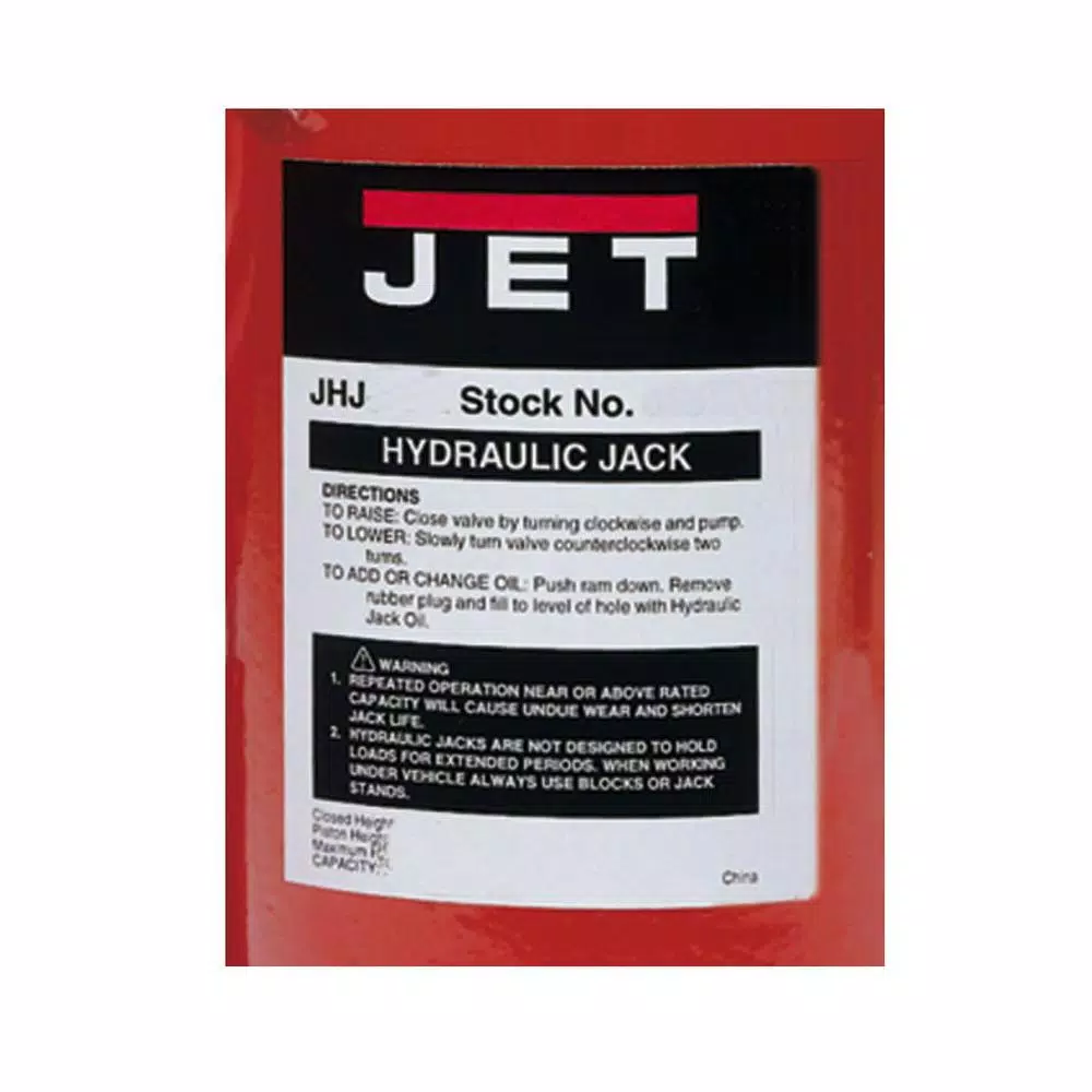 Jet JHJ 2.5-Ton Low Profile Hydraulic Bottle Jack, Steel