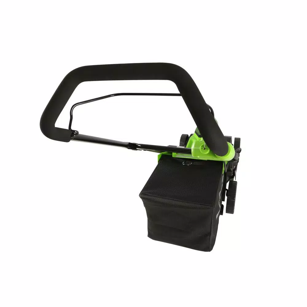 Greenworks 17 in. 48V Cordless Walk Behind Push Lawn Mower with (2) 4 Ah Batteries and Dual Port Charger