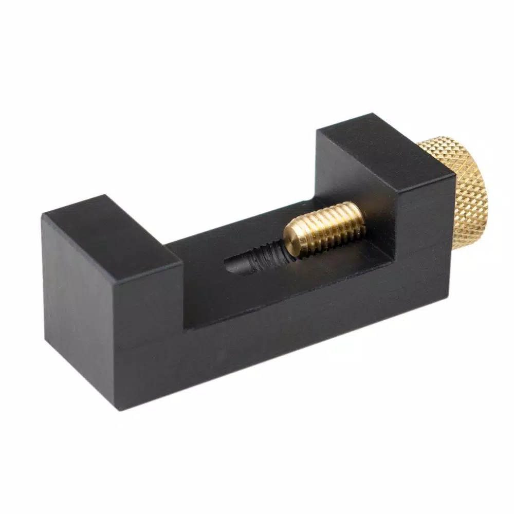 POWERTEC Anodized Aluminum Ruler Marking Guide for Woodworking, Fits 7/8 in. to 1-1/8 in. Widths