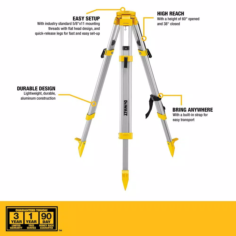 DEWALT 20V MAX Green Beam Rotary Laser Level with Bonus Construction Tripod