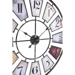 Aspire Home Accents Morgan Gray Oversized Iron Wall Clock - Distressed Farmhouse Style thumbnail 3
