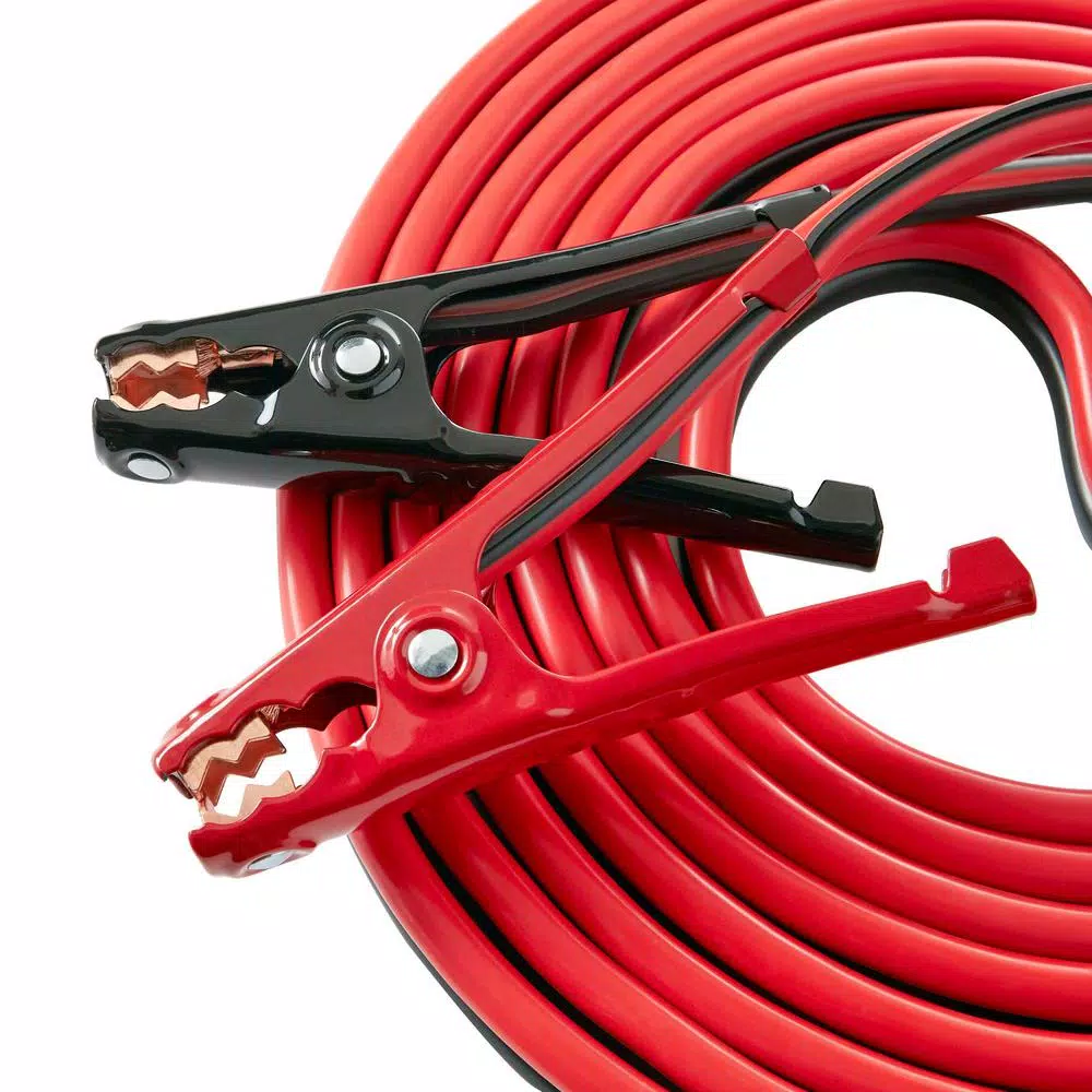 Husky 20 ft. 4-Gauge Battery Booster Cables, 250 A, Copper Clad Aluminum