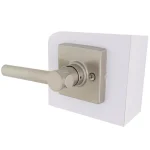 Defiant Highland Satin Nickel Passage Door Lever with Square Rose thumbnail 5