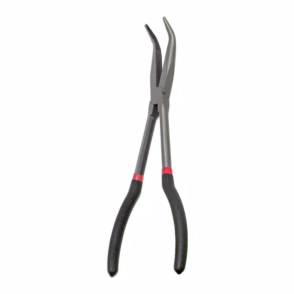 KING 5-Piece Long Nose Pliers Set, 11 in. Straight, 90-Degree, 45-Degree, Hose, Cable, and Flat Nose