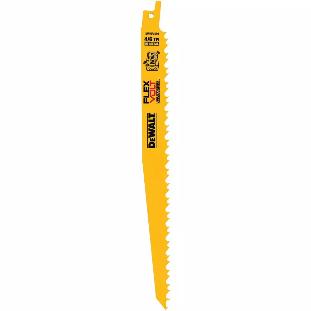 DEWALT FLEXVOLT Bi-Metal Reciprocating Saw Blade Set (8-Piece) with 10-Compartment Pro Organizer