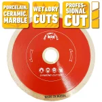 GRIP TIGHT TOOLS 4 in. Professional Continuous Rim Diamond Tile Cutting Blade for Porcelain, Ceramic, and Marble (3-Pack) thumbnail 2