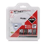 Rubi 4 in. White Resin Wet Polishing Pad, 3000 Grit Final Buff thumbnail 2