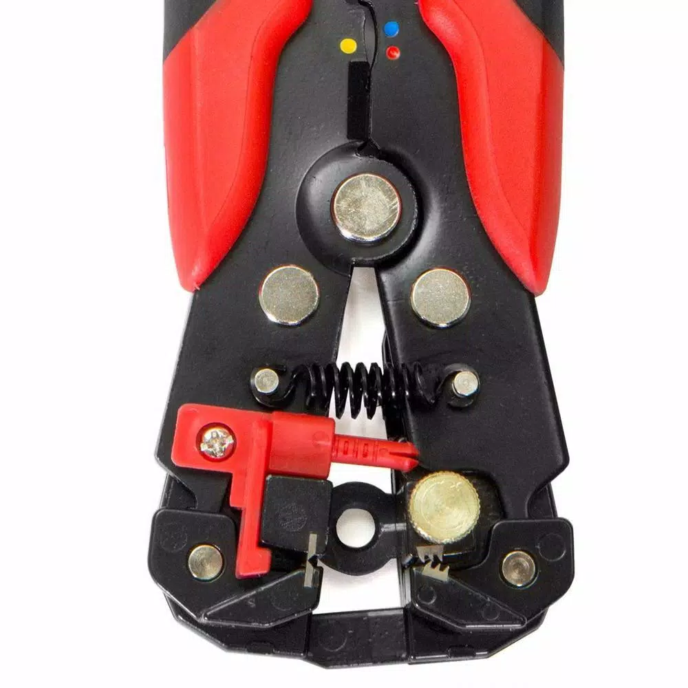 XtremepowerUS Stark 8 in. Self-Adjusting Wire Stripper, Cutter, and Crimper for 4-22 AWG