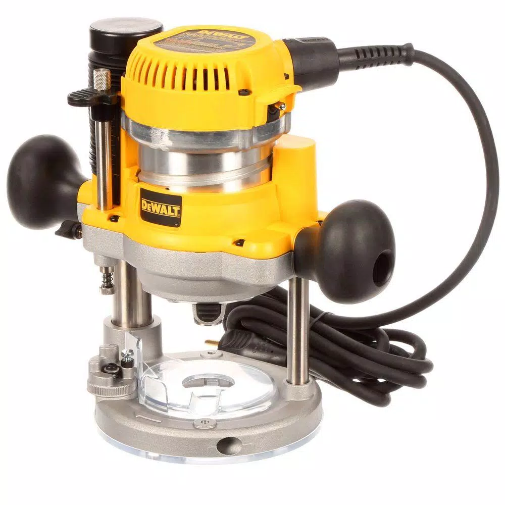 DEWALT 2-1/4 HP Variable Speed Router Combo Kit with Fixed and Plunge Bases
