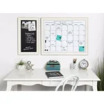 DesignOvation Macon Monthly Dry Erase Magnetic Wall Calendar Memo Board with Frame thumbnail 5