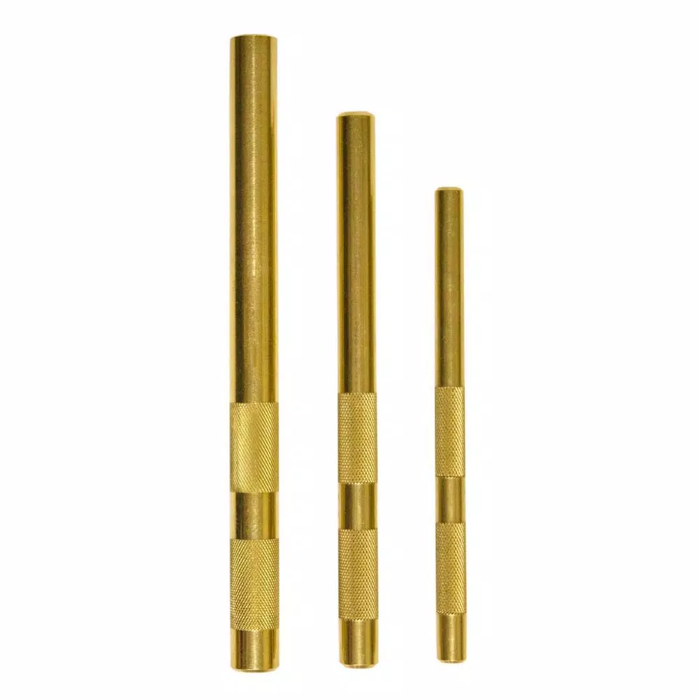 Mayhew 3-Piece Brass Drift Punch Set, Non-Marring & Non-Sparking