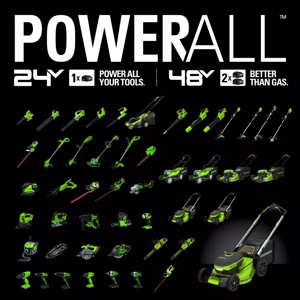 Greenworks 24V Cordless Brushless Hammer Drill Driver, 1/2 in. Keyless Chuck, Tool Only