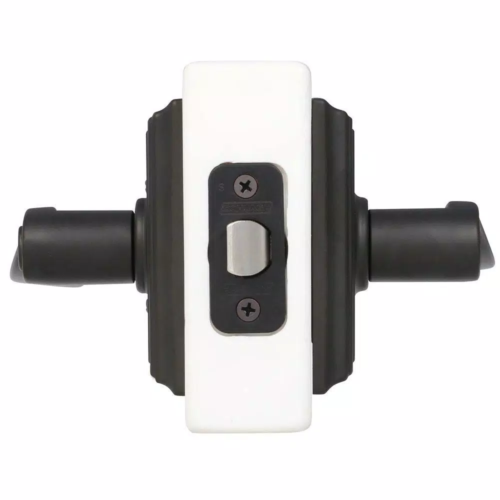 Schlage Accent Aged Bronze Privacy Door Lever with Addison Trim