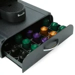 Mind Reader 2-Piece Coffee Condiment Organizer Set with 50-Pod Capacity Storage Drawer, Black thumbnail 6