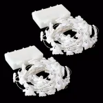 LUMABASE 8 ft. 40-Light Battery Operated LED Ghost String Lights, Waterproof Submersible Set of 2 thumbnail 1