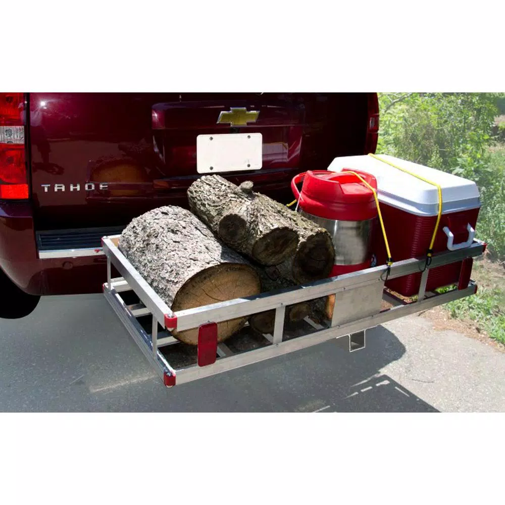 SPEEDWAY 500 lb. Capacity Aluminum Hitch Cargo Carrier for 2 in. Receiver, 40 in. x 20 in.