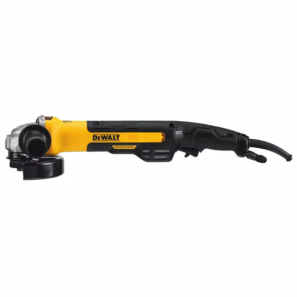DEWALT 13 Amp Brushless Corded 5 in. to 6 in. Angle Grinder with Kickback Brake and E-Clutch