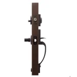 Copper Creek Craftsman Tuscan Bronze Front Door Handleset with Contemporary Zane Lever Trim thumbnail 3