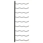 Epicureanist 27-Bottle Metal Wall-Mounted Wine Rack, Black thumbnail 2