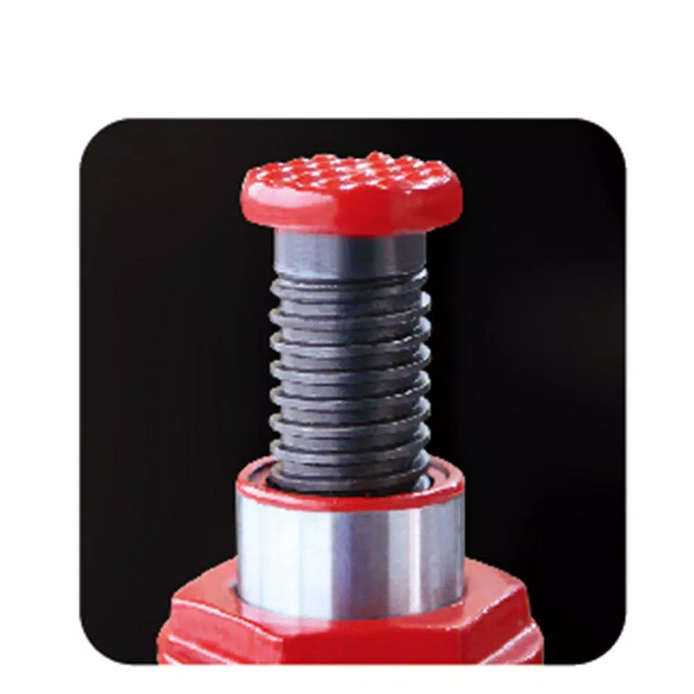 Big Red 12-Ton Low-Profile Stubby Bottle Jack, Hydraulic Steel Lifting Jack