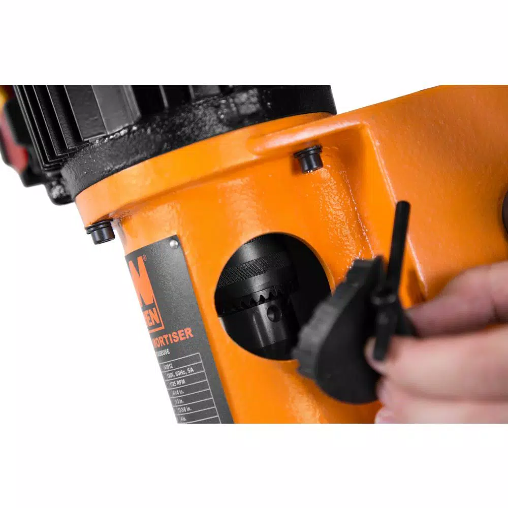 WEN 5 Amp Benchtop Cast Iron Mortiser with Chisel Bit Set