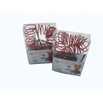 Starlite Creations 12 ft. Pre-Lit Red LED Single Braided Garland, Battery Operated (Bundle of 2) thumbnail 2