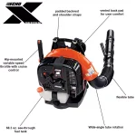 ECHO PB-770H 63.3 cc Gas Backpack Leaf Blower, 756 CFM, 234 MPH thumbnail 2