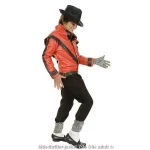 Unbranded Small Boys Michael Jackson Inspired Red Halloween Costume Jacket thumbnail 1