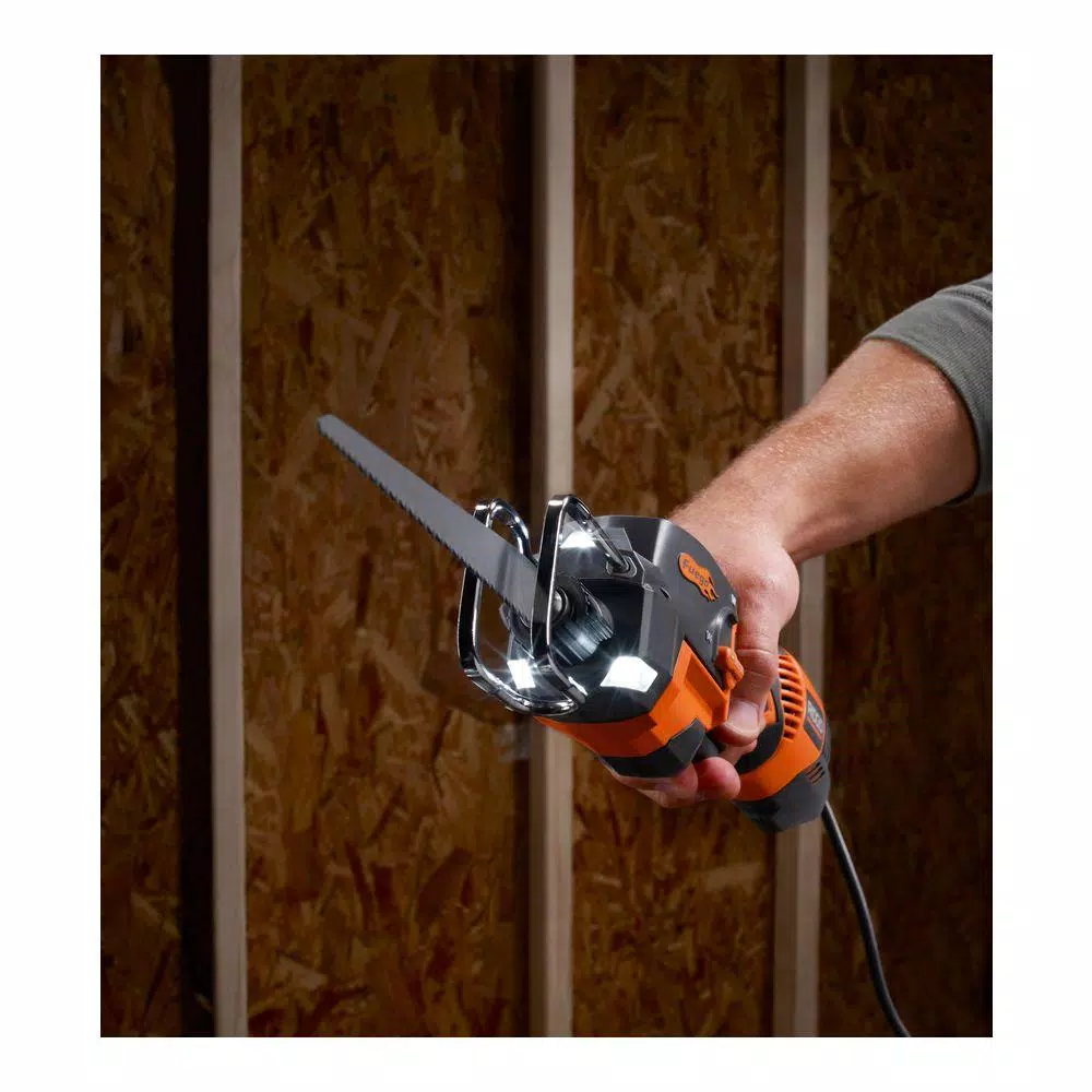 RIDGID 6 Amp Corded Orbital Reciprocating Saw Kit with Thru Cool Technology