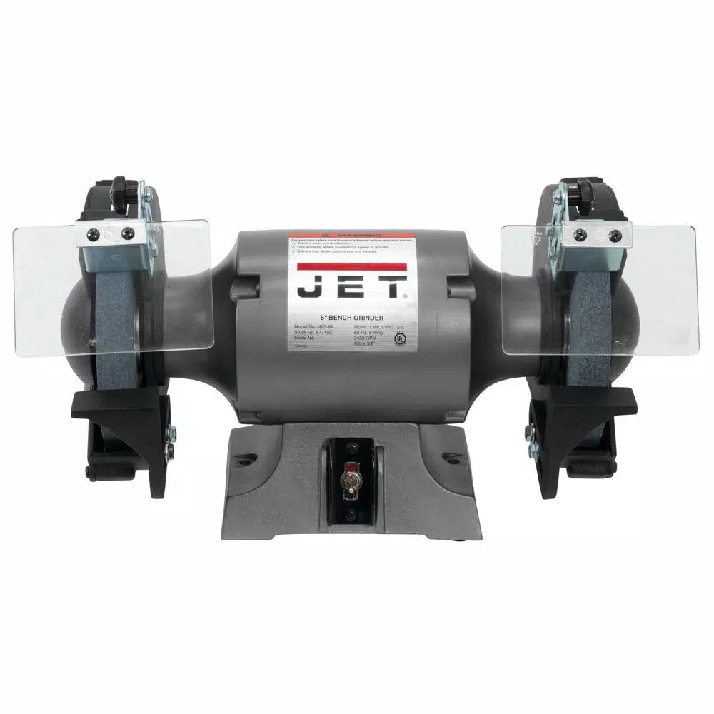 JET 1 HP 8 in. Industrial Metalworking Bench Grinder, 115 V JBG-8A