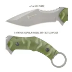Sheffield REAPR SLAMR 4.75 in. Fixed Blade Drop Point Knife with Aluminum Handle thumbnail 4