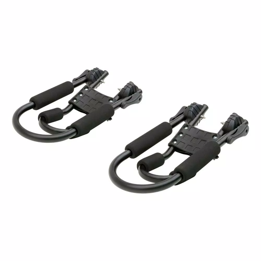 CURT Aluminum Kayak Roof Rack Carrier, 75 lb Capacity, Universal Fit