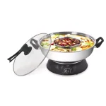 SPT Electric Multi-Cooker Shabu Shabu Hot Pot with 2-Compartment Stainless Steel Bowl thumbnail 1