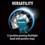 Makita 18V LXT Cordless LED Flashlight, Pivoting Head, 160 Lumens (Tool-Only) thumbnail 6