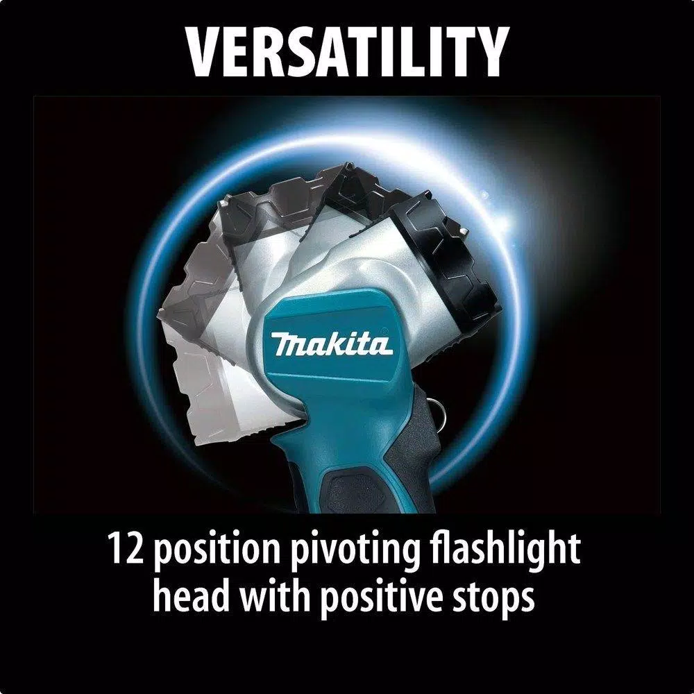 Makita 18V LXT Cordless LED Flashlight, Pivoting Head, 160 Lumens (Tool-Only)