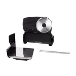 Unbranded Kalorik 200W Professional Food Slicer with 7.5 in. Stainless Steel Serrated Blade, Black thumbnail 4