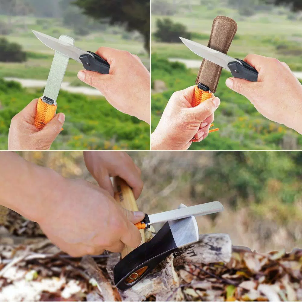 Sharpal 181N Bodyguard Dual-Grit Diamond Knife Sharpener with Leather Strop
