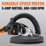 WEN 5 Amp Corded Variable Speed Drywall Sander with 15 ft. Dust Hose thumbnail 9