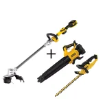 DEWALT 20V MAX Brushless Cordless String Trimmer Kit with Bonus Blower and Hedge Trimmer thumbnail 1