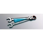 Capri Tools 8-Piece SAE 100-Tooth Flex-Head Ratcheting Combination Wrench Set thumbnail 4