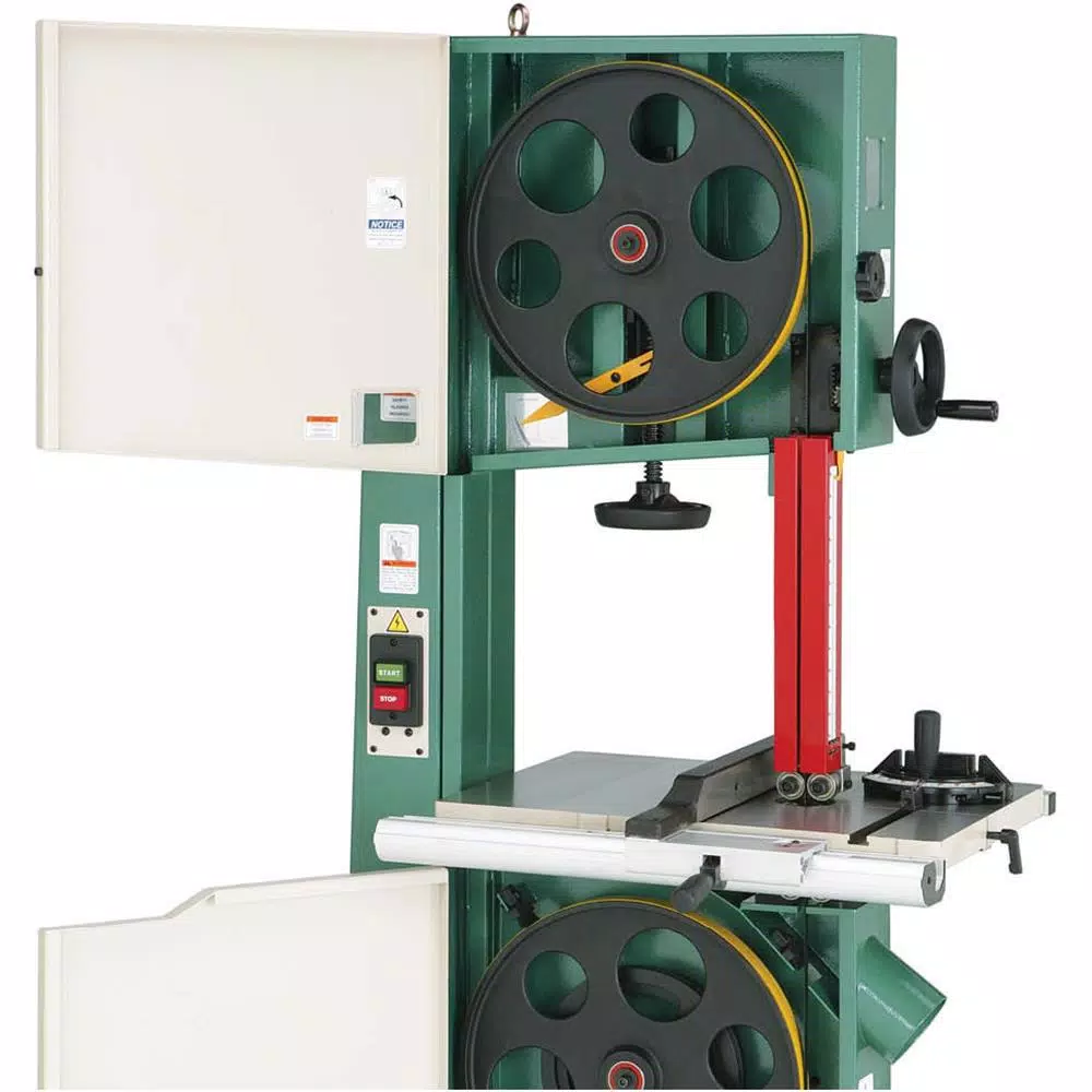 Grizzly Industrial Grizzly 17-Inch Extreme-Series 2 HP Heavy-Duty Bandsaw with Cast-Iron Trunnion and Foot Brake