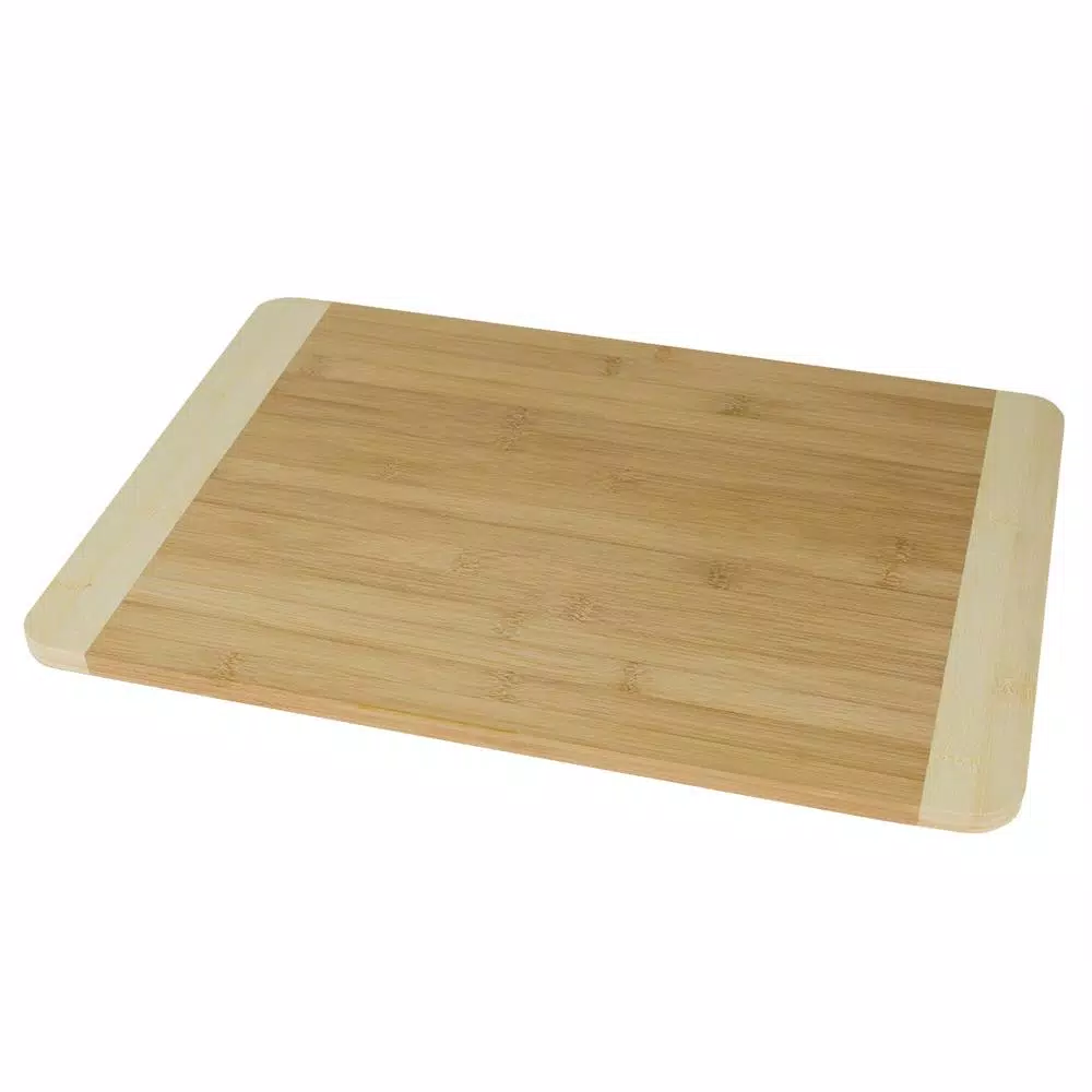 Home Basics Eco-Friendly Bamboo Cutting Board, 18 x 12 inch Edge Grain Wood Board