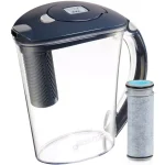 Brita Stream 10-Cup Filter-As-You-Pour Water Filter Pitcher, Carbon Gray, BPA-Free thumbnail 1