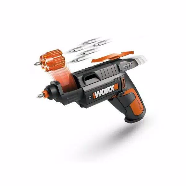 Worx 4V Lithium-Ion Semi-Automatic Cordless Driver with 12-Bit Revolving Cartridge System