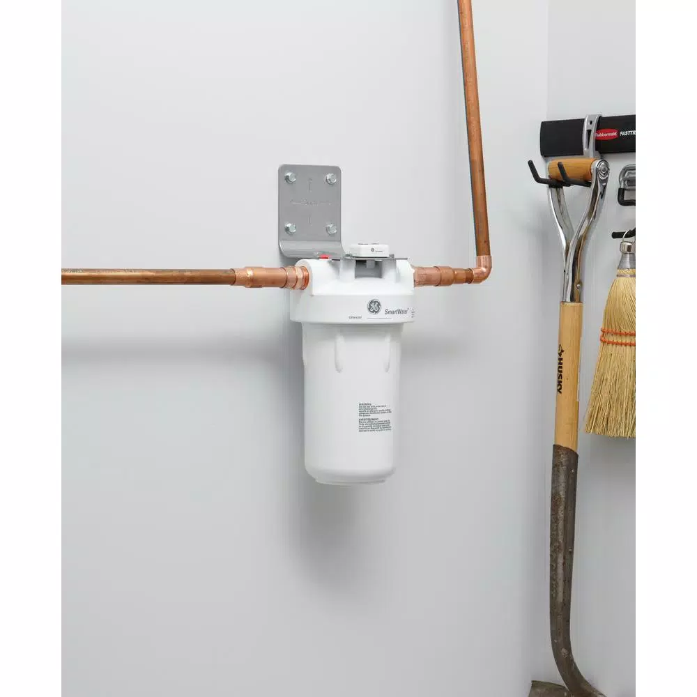 GE Heavy-Duty Whole House Water Filtration System, Sediment and Chlorine Reduction