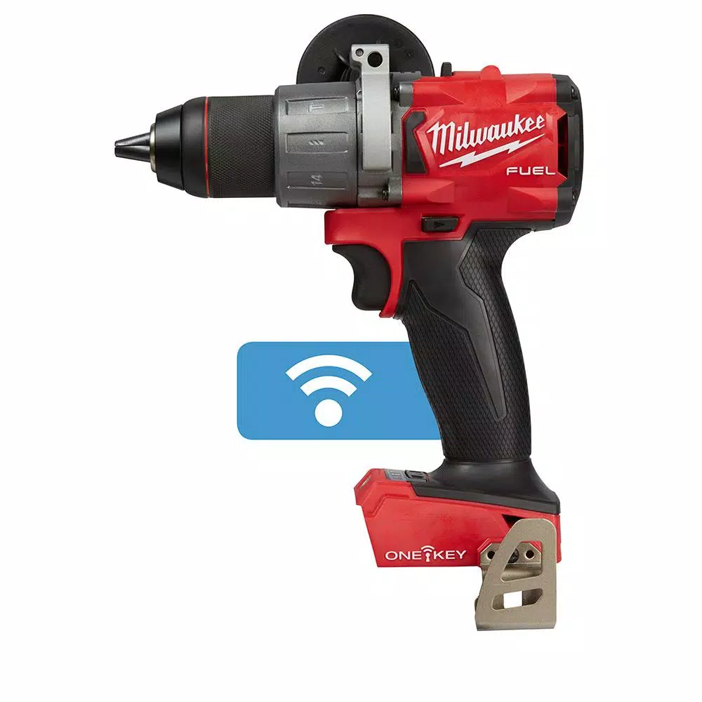 Milwaukee M18 FUEL 1/2 in. Hammer Drill/Driver with ONE-KEY, 18V Brushless Cordless (Tool Only)